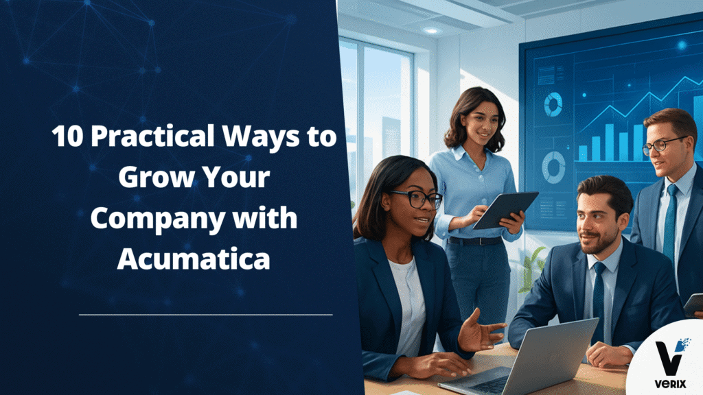 grow your company with Acumatica team working